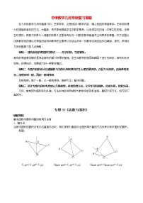 中考几何模型压轴题 专题30《函数与面积》