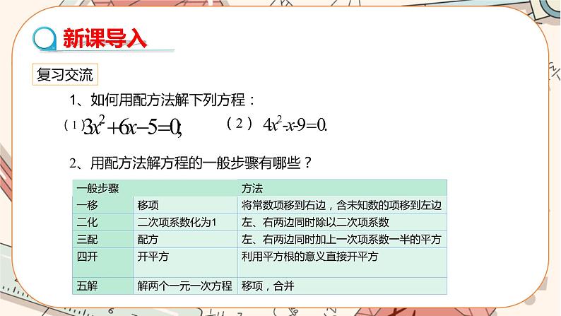 人教版数学九上21.2.2 公式法（课件PPT）（课件+教案++练习）03