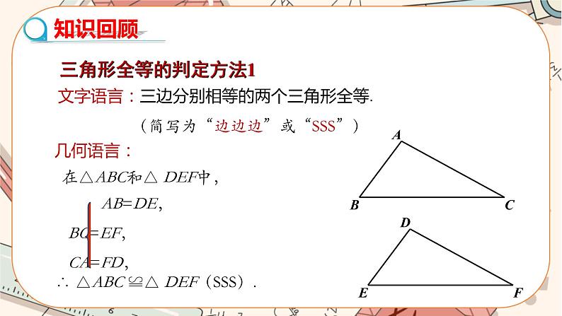 人教版数学八上12.2.2 全等三角形的判定——SAS（课件+教案+学案+练习）03