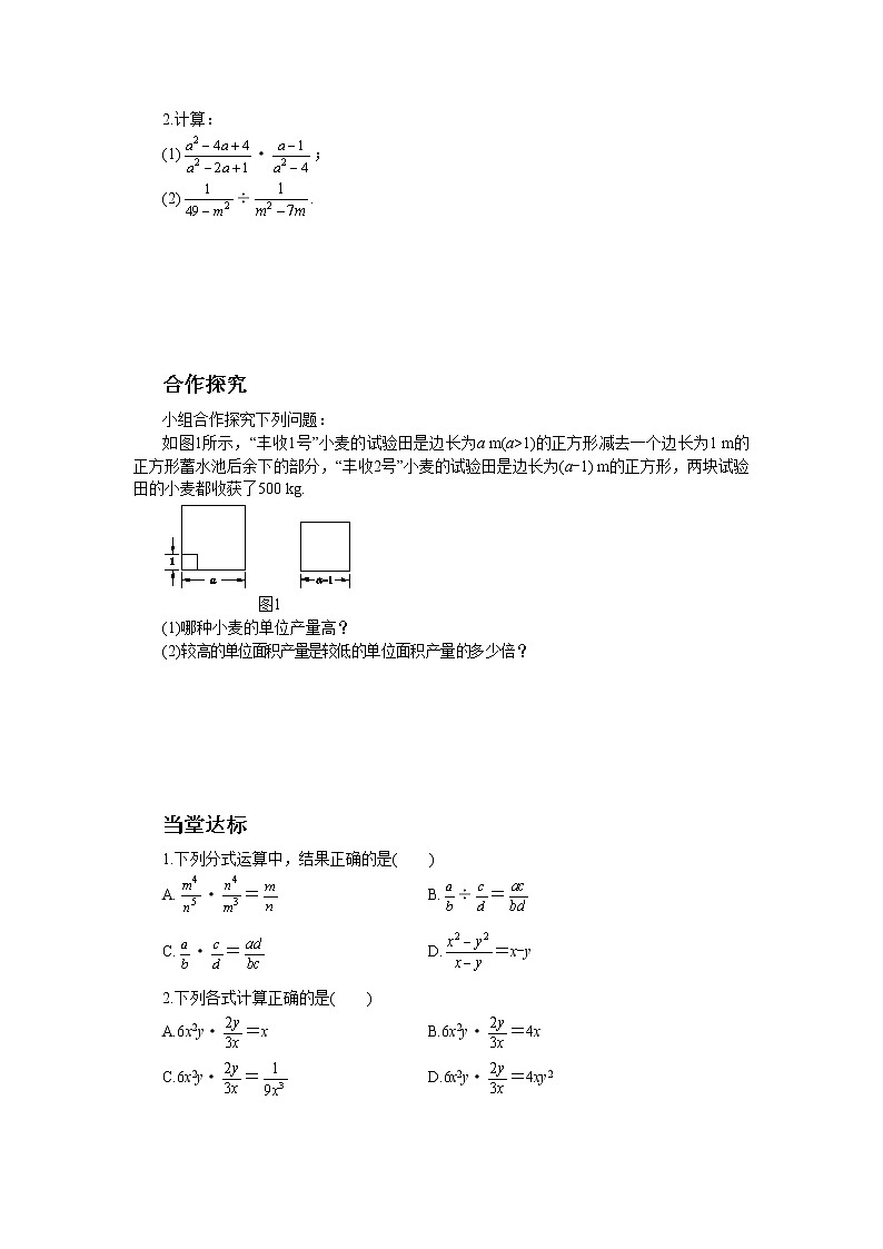人教版数学八上15.2.1 分式的乘除（第1课时）（课件+教案+学案+练习）02