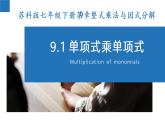 9.1 單項式乘單項式 蘇科版七年級數(shù)學(xué)下冊課件