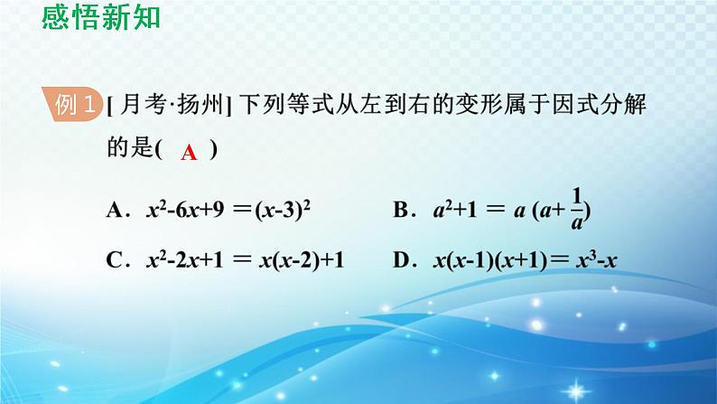 9.5 多项式的因式分解 苏科版七年级数学下册导学课件06