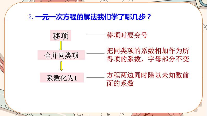 人教版数学七上·3.3 解一元一次方程（二）（第1课时）（课件+教案+学案+练习）04