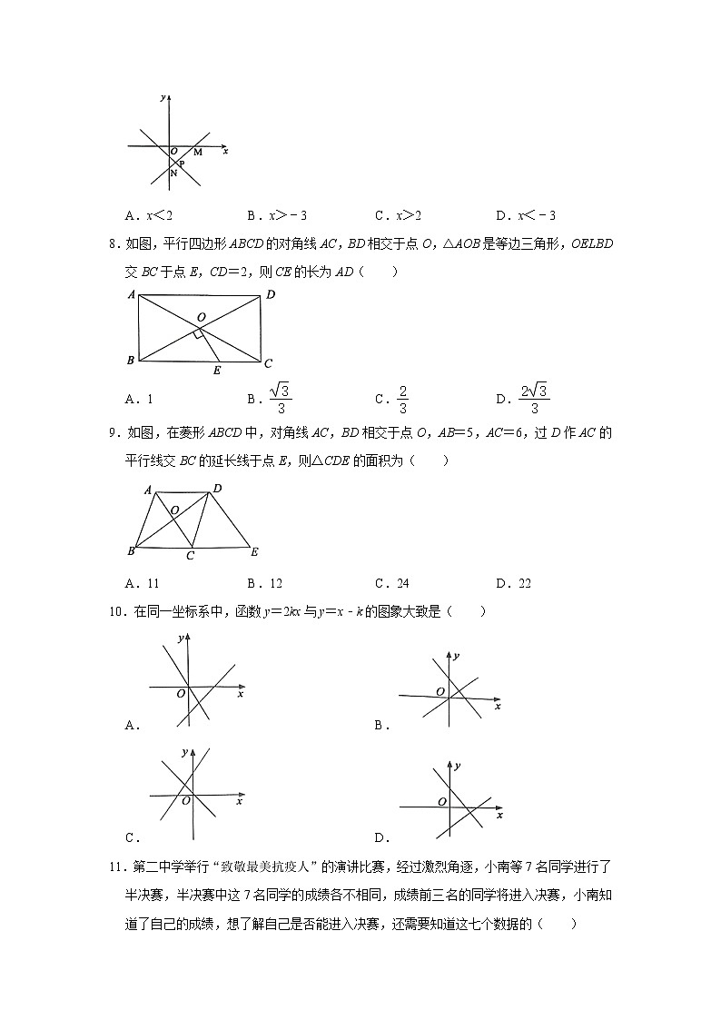 2022—2023学年山东省济宁市八年级下册数学期末专项提升模拟试卷第2页
