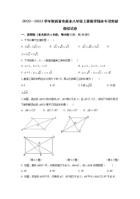 2022—2023学年陕西省安康市八年级上册数学期末专项突破模拟试卷（含解析）