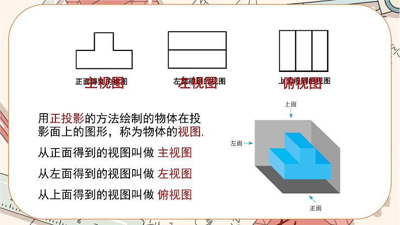 5.2视图（第1课时简单几何体的三种视图） 教学课件第6页