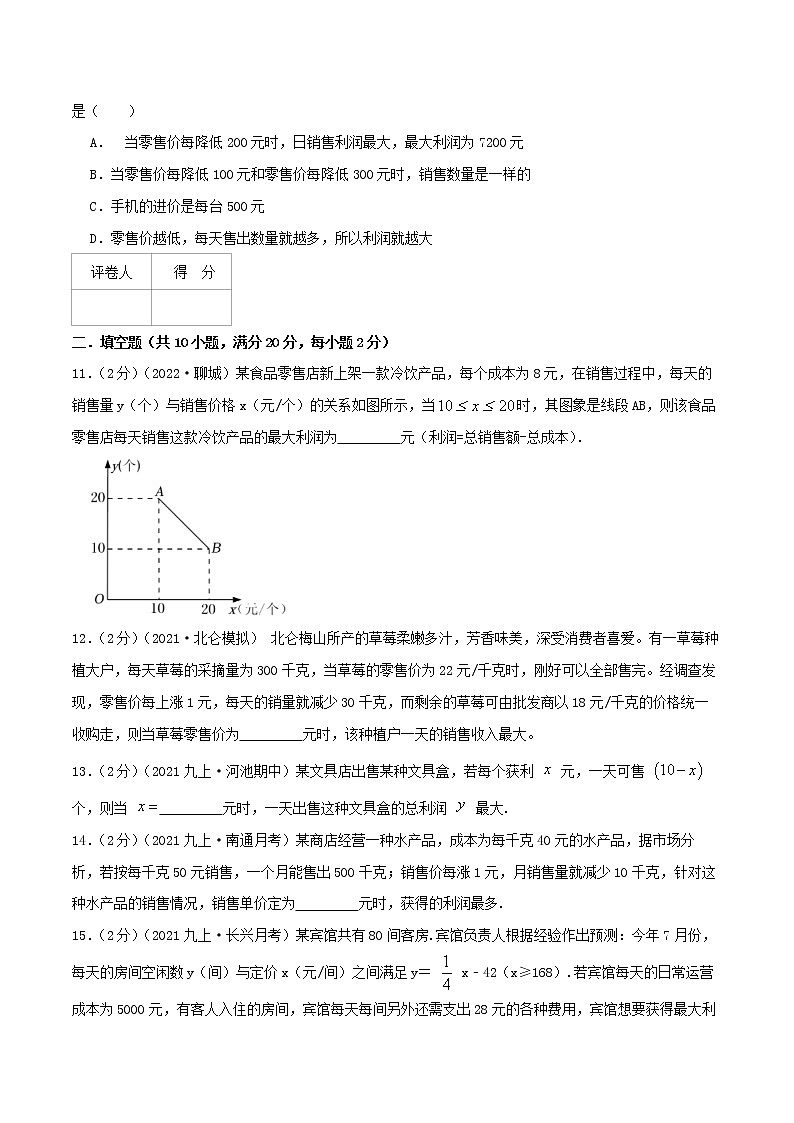 专题08 二次函数的实际应用—销售问题-九年级数学上册压轴题专题精选汇编（人教版）03