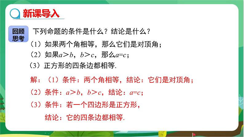 数学八上·湘教·2.2 命题与证明（第2课时 真、假命题与定理） 教学课件+教案06