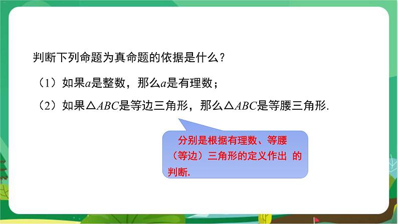 数学八上·湘教·2.2 命题与证明（第2课时 真、假命题与定理） 教学课件+教案08