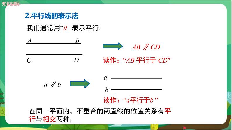 华东师大数学七上 5.2.1平行线 PPT课件+教案07