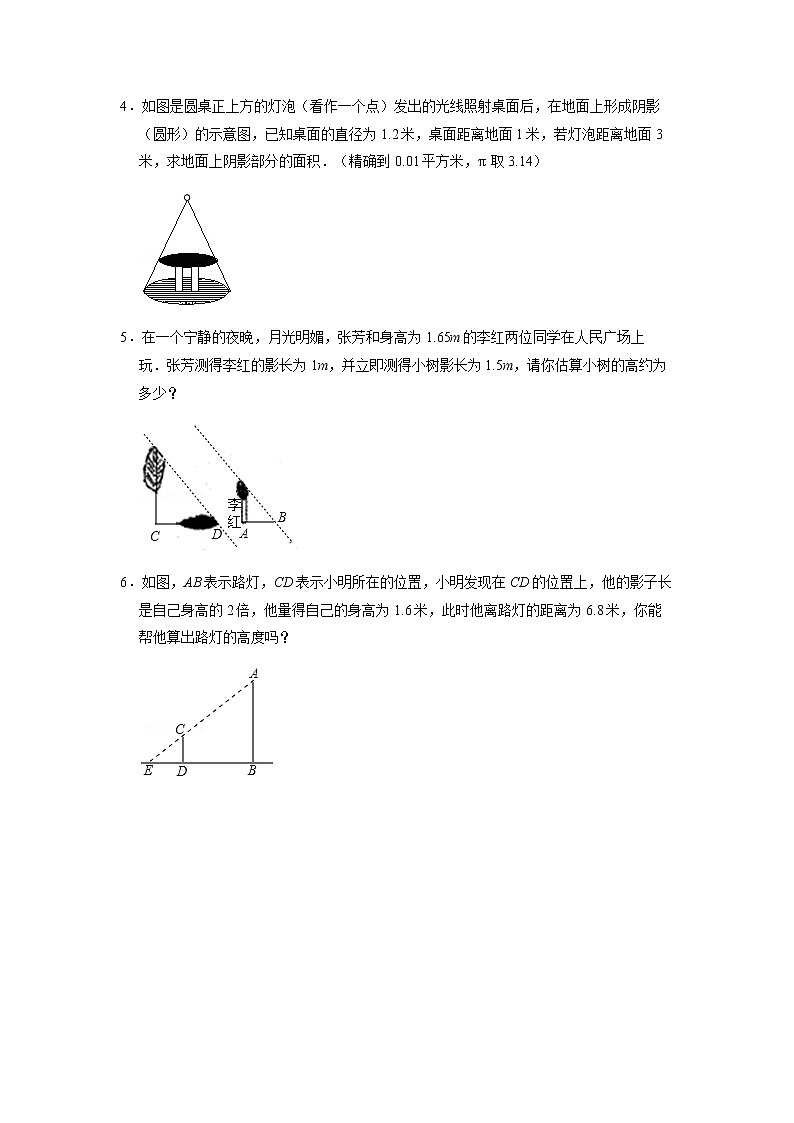 【备考2023中考】2023年中考数学高频考点突破——相似三角形应用举例第2页