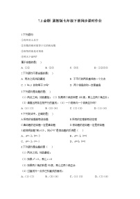 初中数学冀教版七年级下册7.1 命题一课一练