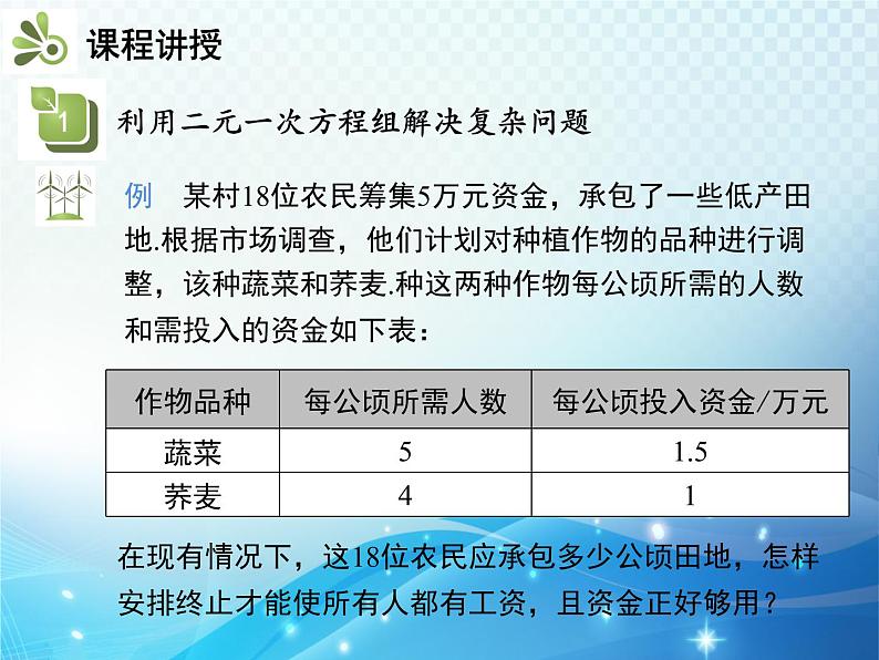 8.3 第2课时 利用二元一次方程组解决较复杂的实际问题 人教版七年级数学下册教学课件08