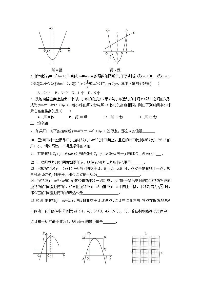 2023年中考苏科版数学一轮复习专题练习-二次函数第2页