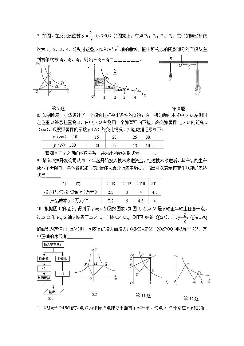 2023年中考苏科版数学一轮复习专题提优练习-反比例函数第2页