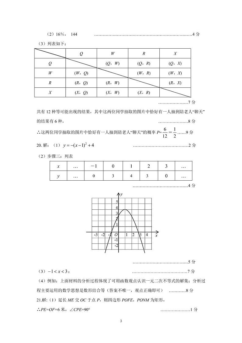 数学参考答案第3页