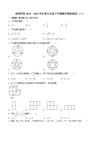 2023年黑龙江省哈尔滨市德强学校九年级下学期数学模拟试题三（3月考）（含答案）