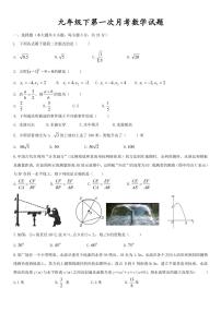 吉林省长春市第52中学2022-2023学年九年级下学期数学第一次月考试题（PDF版，无答案）