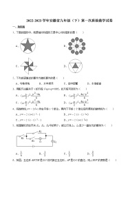 安徽省2022-2023学年九年级下学期第一次质检数学试卷