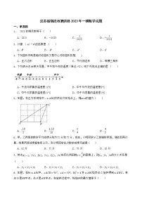 江苏省宿迁市泗洪县2023年一模数学试题