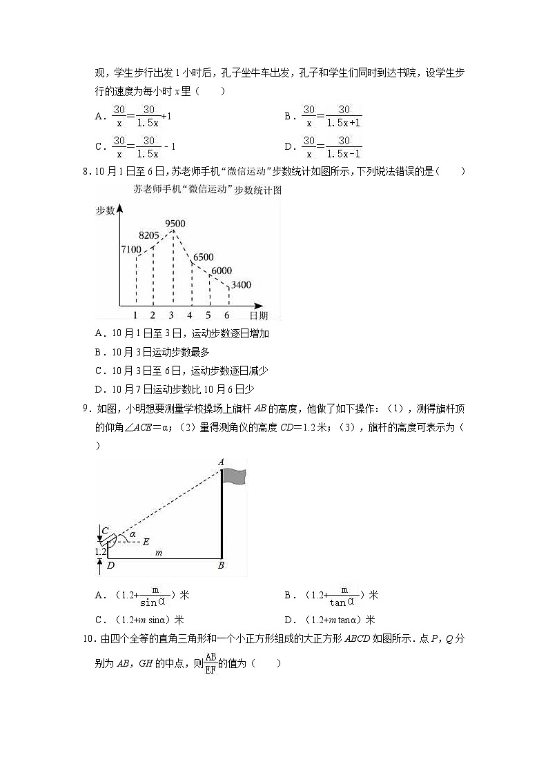 2023年福建省福州市平潭综合实验区中考数学适应性试卷第2页