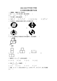 黑龙江省哈尔滨市松雷中学2022-2023学年九年级下学期3月零模阶段测试数学试卷