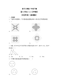 人教版七年级下册5.4 平移优秀精练