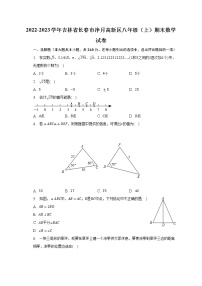 2022-2023学年吉林省长春市净月高新区八年级（上）期末数学试卷（含解析）