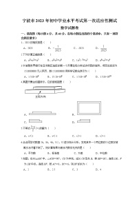 2023年浙江省宁波市初中学业水平考试第一次适应性测试数学试题卷及答案