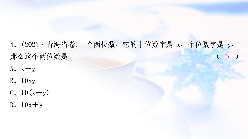 中考数学复习第一章数与式第三节代数式、整式与因式分解作业课件05