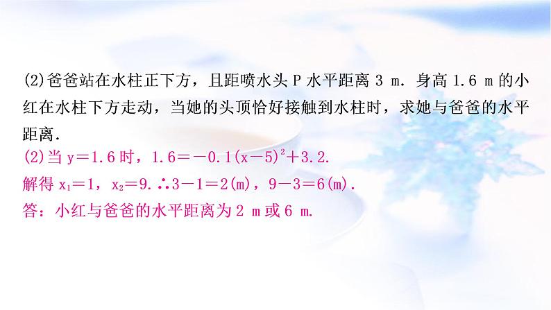 中考数学复习第三章函数第九节二次函数的实际应用作业课件第8页