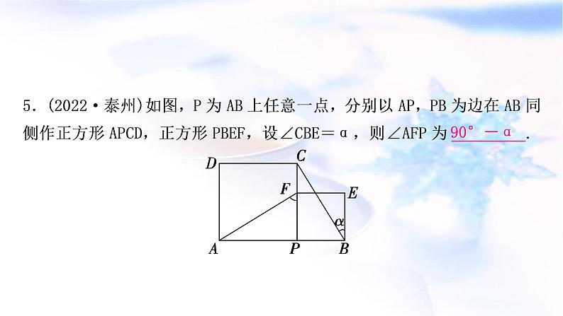 中考数学复习第五章四边形第四节正方形作业课件第6页