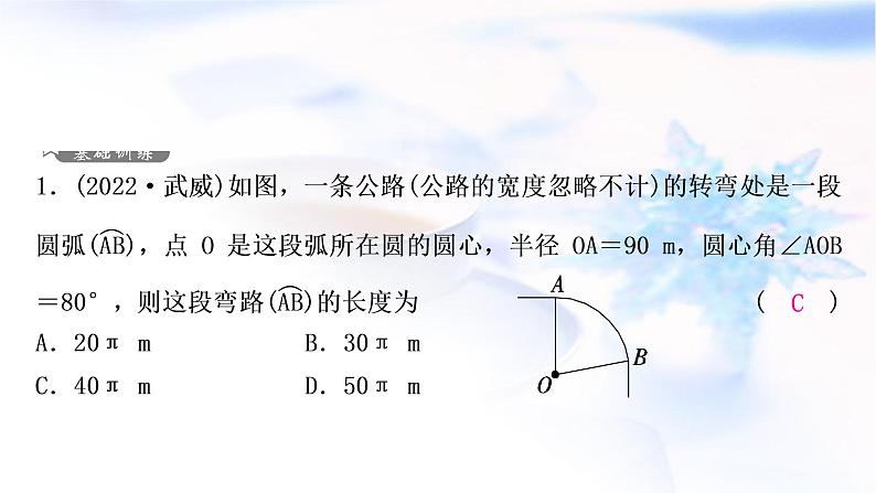 中考数学复习第六章圆第三节与圆有关的计算作业课件02