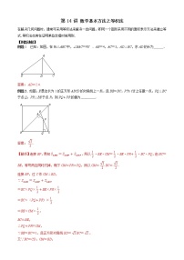 中考培优竞赛专题经典讲义 第14讲 数学基本方法之等积法