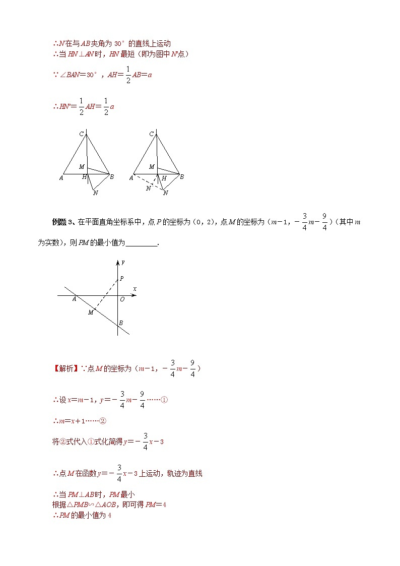 中考培优竞赛专题经典讲义 第23讲  轨迹问题之直线轨迹第2页
