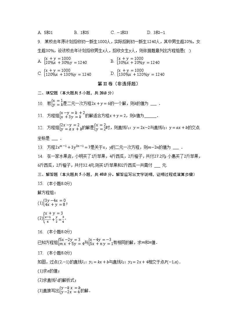 2022-2023学年山东省济宁十五中七年级（下）第一次月考数学试卷（五四学制）（含解析）02