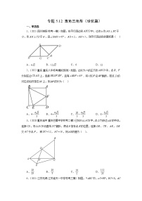 2023年中考数学一轮复习考点 直角三角形（培优篇）