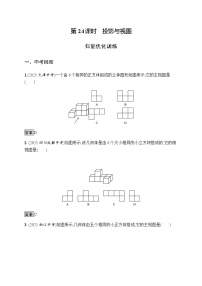 人教版初中数学总复习优化设计第24课时投影与视图习题含答案