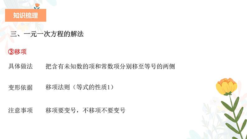 专题四 一次方程（组）（助考课件）——2023届中考数学一轮复习学考全掌握第8页