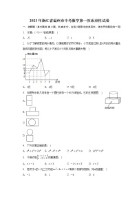 2023年浙江省温州市中考数学第一次适应性试卷（含解析）