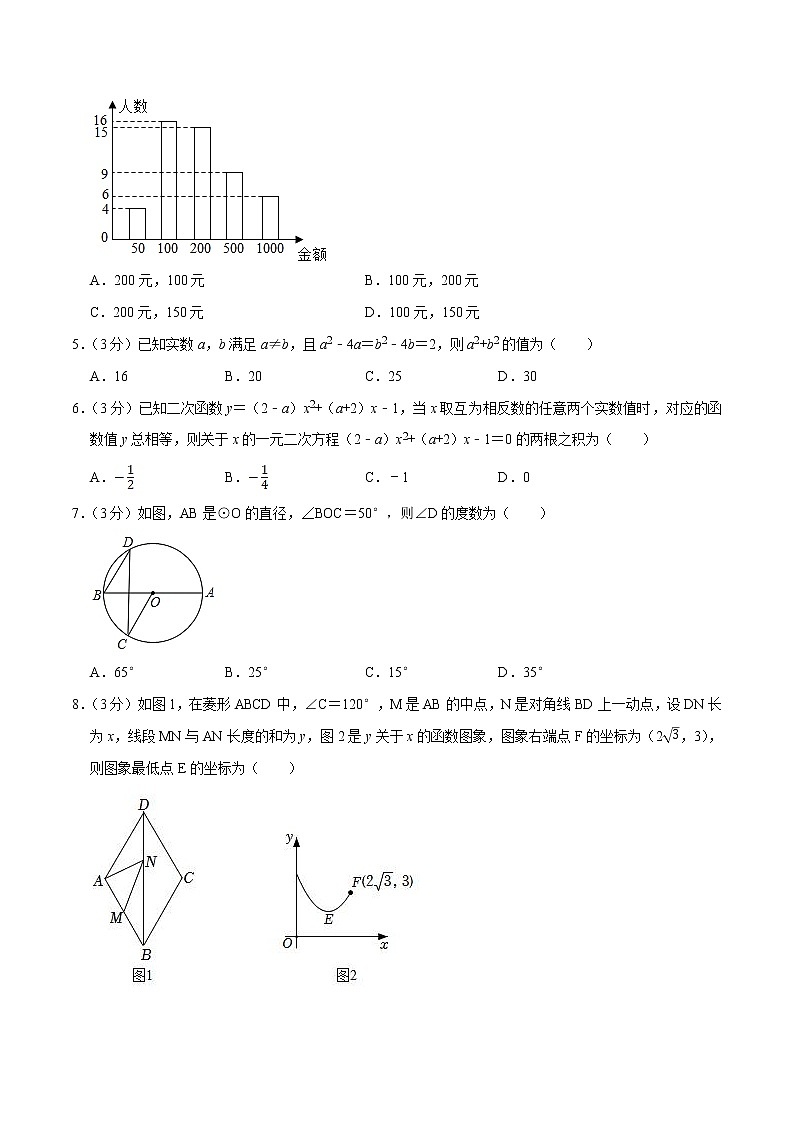 数学（江苏扬州卷）-学易金卷：2023年中考第二次模拟考试卷02