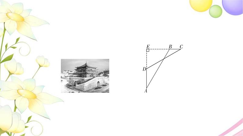 中考数学复习专项训练四解直角三角形的实际应用作业课件03