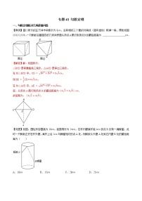 专题43 勾股定理-2022-2023学年初中数学学科素养能力培优竞赛试题精选专练