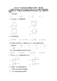 2023年广东省东莞市石碣镇中考数学一模试卷