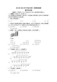 2023年海南省东方市中考一模数学试题(含答案)