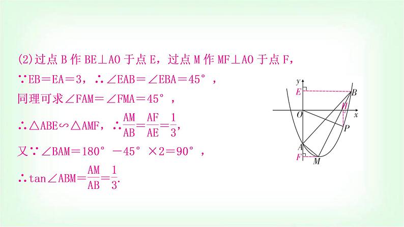 中考数学复习重难点突破五：二次函数与角度问题教学课件05