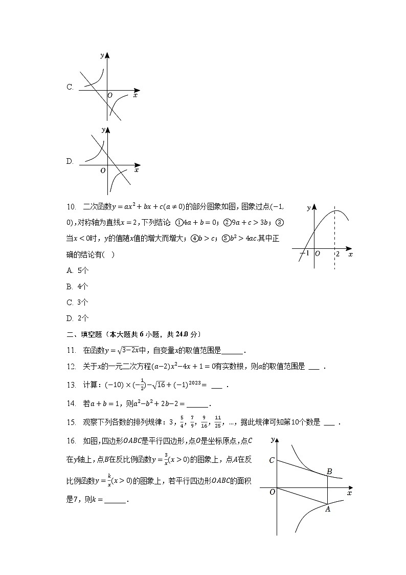 2023年山东省滨州市惠民县中考数学一模试卷（含解析）03