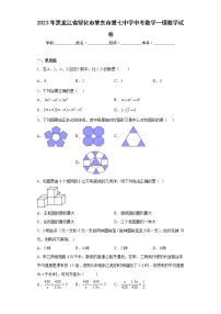 2023年黑龙江省绥化市肇东市第七中学中考数学一模数学试卷