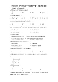 山东省济宁学院附属中学2022-2023学年下学期3月份质量检测八年级数学试题