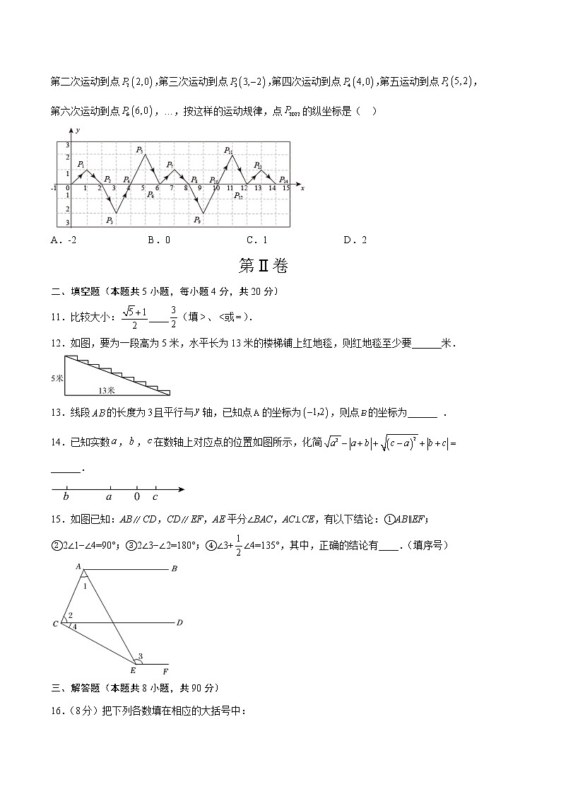 数学（人教版A卷）-学易金卷：2022-2023学年七年级下学期期中考前必刷卷（安徽专用）03